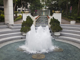 Waterfall in Hong Kong Park  Hong Kong  China