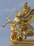 Pegasus Statue at the Pont Alexander Iii Bridge  Paris  France