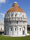 Piazza Dei Miracoli  the Baptistery  Pisa  Tuscany  Italy