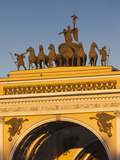 Dvortsovaya Square at Sunset  Saint Petersburg  Russia