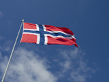 Norwegian Flag  Bergen  Norway