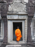 Monk at Angkor Wat  Cambodia