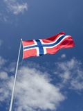 Norwegian Flag  Bergen  Norway