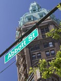 Sun Tower on Abbott Street in Chinatown  Vancouver  British Columbia  Canada