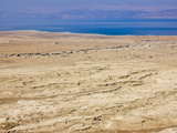 Judean Desert with Dead Sea  Southern District  Israel