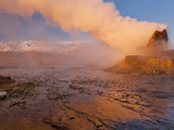 Fly Geyser in the Black Rock Desert Near Gerlach  Nevada  USA