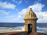 Watchtower  Fort San Felipe Del Morro  San Juan  Puerto Rico  USA  Caribbean