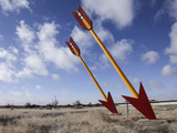 Abandoned Gas Station  Route 66  Twin Arrows  Arizona  USA