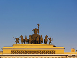 Dvortsovaya Square at Sunset  Saint Petersburg  Russia