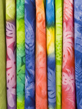 Fabric on Display at Papeete Market  Tahiti  French Polynesia