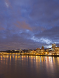City Lights Reflected in the Willamette River  Portland  Oregon  USA
