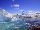 Icebergs and Ice Flows in the Artic Sea  Near Paradise Harbor  Antarctica