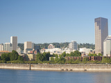 The Portland Skyline and Willamette River in the Morning Light  Portland  Oregon  USA