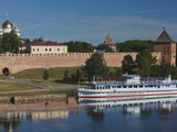 View from Volkhov River  Novgorod Oblast  Veliky Novgorod  Russia