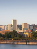 The Portland Skyline and Willamette River in the Morning Light  Portland  Oregon  USA