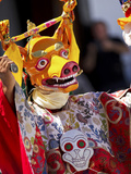 Buddhist Monks Dancing  Chemrey Monastery  Ladakh  India