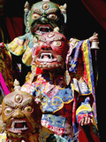 Buddhist Monks Dancing  Chemrey Monastery  Ladakh  India