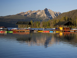 Redfish Lake Lodge  Redfish Lake  Sawtooth National Recreation Area  Idaho  USA