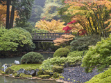 Moon Bridge  Portland Japanese Garden  Oregon  USA