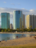 Ala Moana Beach Park  Waikiki  Honolulu  Oahu  Hawaii  USA