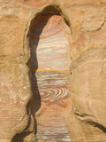 Rock Texture of Cave Wall  Petra  Jordan