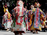 Buddhist Monks Dancing  Chemrey Monastery  Ladakh  India