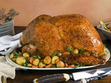 Roast Turkey with Potatoes and Chestnuts