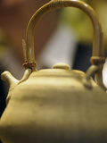 Tea Cups and Tea Kettles in Use Inside a Specialty Tea Shop in Taipei  Taiwan