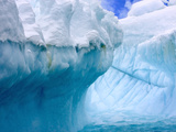 Iceberg with Fluted and Honeycomb Textures  Gibbs Island  Weddell Sea  Antarctica  Polar Regions