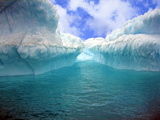 Iceberg with Fluted and Honeycomb Textures  Gibbs Island  Weddell Sea  Antarctica  Polar Regions