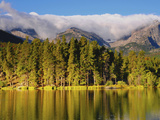 Reflections on Sprague Lake  Rocky Mountain National Park  Colorado  USA
