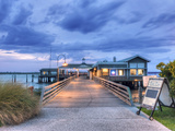 The Jekyll Wharf and Latitude 31 Restaurant  Jekyll Island  Georgia  USA