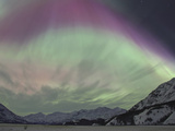 Aurora Borealis  Wrangell Mountains  Alaska  USA