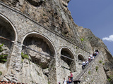 Steep Stairway to Sumela Monastery  Trabzon  Turkey
