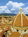 High Angle View of a Cathedral  Duomo Santa Maria Del Fiore  Florence  Tuscany  Italy