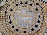 Manhole Cover with Hamburg's Coat of Arms  Hamburg  Germany