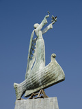 Waterfront Statue  UNESCO World Heritage Site  Nessebur  Bulgaria
