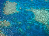Aerial View of the Great Barrier Reef  Queensland  Australia