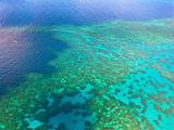 Aerial View of the Great Barrier Reef  Queensland  Australia