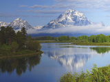 Grand Tetons from the Oxbow  Grand Teton National Park  Wyoming  USA
