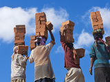 Carrying Bricks on the Head  Antananarivo  Madagascar