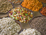 Selling Nuts and Dried Fruit at the Market  Dubai  United Arab Emirates