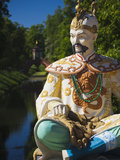 Statues by Chinese Pavilion  Pushkin-Tsarskoye Selo  Saint Petersburg  Russia