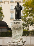 Francisco Goya Statue  Museo Del Prado  Madrid  Spain