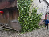 Traditional House and Cobbled Street  Ancient Town of Pantan  Xianju County  China