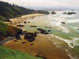 Crescent Beach from Ecola State Park  Oregon  USA