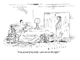 "I am proud of my body—just not in this light" - New Yorker Cartoon