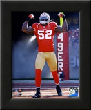 Patrick Willis NFC Divisional Playoff Game Action