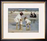 Children Playing at the Seashore