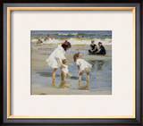Children Playing at the Seashore